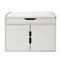 Shoe cabinet bench hall with storage space - shoe rack - foldable with seat cushion white
