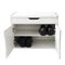 Shoe cabinet bench hall with storage space - shoe rack - foldable with seat cushion white