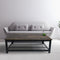 Coffee table Tough industrial design metal wood 108 cm x 60 cm