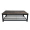 Coffee table Tough industrial design metal wood 108 cm x 60 cm