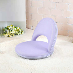 Yoga chair backrest adjustable meditation floor chair purple MULTIFUNCTIONAL