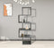 Shelf cabinet room divider stacked cube design Yoep 5 compartments gray concrete look