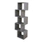 Shelf cabinet room divider stacked cube design Yoep 5 compartments gray concrete look