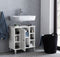 Bathroom cabinet washbasin base unit Clevaso white