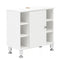 Bathroom cabinet washbasin base unit Clevaso white