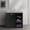 Washbasin cabinet - bathroom furniture - black
