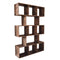 Room divider - open compartment cabinet - bookcase - vintage brown