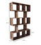Room divider - open compartment cabinet - bookcase - vintage brown