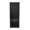 Lp records vinyl storage cabinet - 3 compartments - black