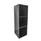 Lp records vinyl storage cabinet - 3 compartments - black