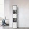 Column cabinet bathroom - storage cabinet bathroom bedroom or hall - 180 cm high - gray