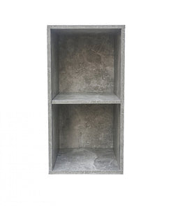 Compartment cabinet Vakkie 2 open compartments storage cabinet - gray concrete