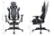 Gaming chair office chair Thomas - with footrest - racing style - black and white