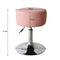 Stool retro vintage - dressing table stool - height adjustable up to 65 cm - pink
