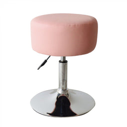 Stool retro vintage - dressing table stool - height adjustable up to 65 cm - pink