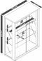 Display cabinet Sintalo white cabinet