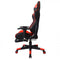Office chair racing gaming chair style with footrest high premium design Thomas black red