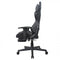 Gaming chair office chair Thomas - with footrest - racing style - ergonomically adjustable - black