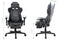 Gaming chair office chair Thomas - with footrest - racing style - ergonomically adjustable - black
