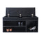 Shoe cabinet hall bench with storage space - shoe rack - with seat cushion black