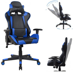Office chair racing gaming chair style high design Thomas black blue