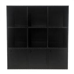 Compartment cabinet Vakkie 9 compartments storage cabinet - bookcase - wall cabinet - black