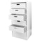 Chest of 6 drawers - storage cabinet with removable trays - 95 cm high