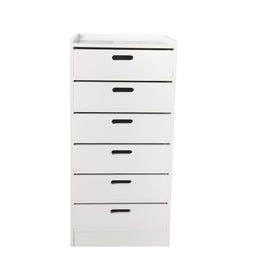 Chest of 6 drawers - storage cabinet with removable trays - 95 cm high