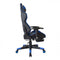 Office chair racing gaming chair style with footrest high premium design Thomas black blue