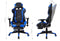 Office chair racing gaming chair style with footrest high premium design Thomas black blue