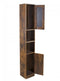 Column cabinet bathroom - storage cabinet bathroom or hall - with mirror - 180 cm high