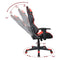 Office chair racing gaming chair style high design Thomas - red black