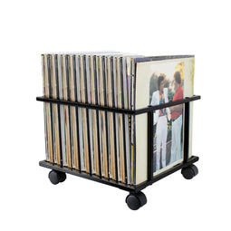 Lp vinyl storage box mobile - storage trolley - store lp vinyl records