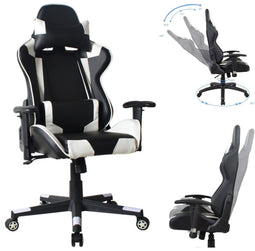 Office chair racing gaming chair style high design Thomas white black