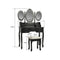 Dressing table make up makeup toilet table with mirror and stool black