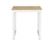 Kitchen table - desk table - 75 cm x 75 cm - white brown