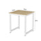 Kitchen table - desk table - 75 cm x 75 cm - white brown