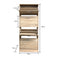 Shoe cabinet shoe rack Sipos wood 3 compartments white