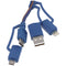 3A USB charging cable USB-PDC-3 Multifunctional USB data and charging cable 1.2 meters up to 3A max.