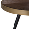 Beliani RAMONA - Salontafel - Donkerbruin/Goud - MDF