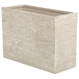 Beliani EDESSA - Plantenbak - Beige - 70 cm - Stenenmix