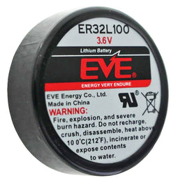 EVE ER32L100 lithium battery 1/6 D mono 3.6 volt 1700mAh, 3-pack, EVE ER32L100 1 / 6D 3.6V