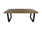 HSM Collection Eettafel rechthoekig - 200x100x78 - Naturel/zwart - Mangohout/metaal