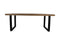 HSM Collection Eettafel rechthoekig - 200x100x78 - Naturel/zwart - Mangohout/metaal