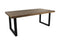 HSM Collection Eettafel rechthoekig - 200x100x78 - Naturel/zwart - Mangohout/metaal