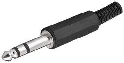 Goobay jack plug - 6.35 mm - stereo - 6.35 mm jack plug (3-pole, stereo)