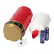 LED grave light red with flickering candle light including 2x AA Mignon LR6 standard batteries