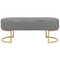 Beliani MILRY - Voetenbank - Zwart/Wit - Polyester