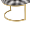 Beliani MILRY - Voetenbank - Zwart/Wit - Polyester