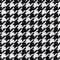 Beliani MILRY - Voetenbank - Zwart/Wit - Polyester